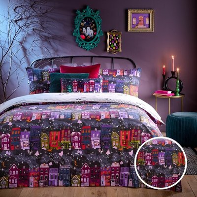 Creepy Town Reversible Duvet Cover and Pillowcase Set FURN.