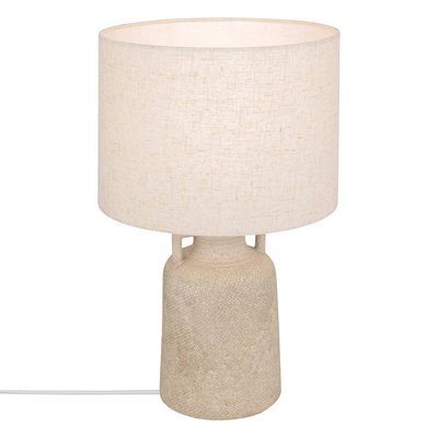 Lampe à poser grès abat-jour fibres naturelles GIBUS ATMOSPHERA