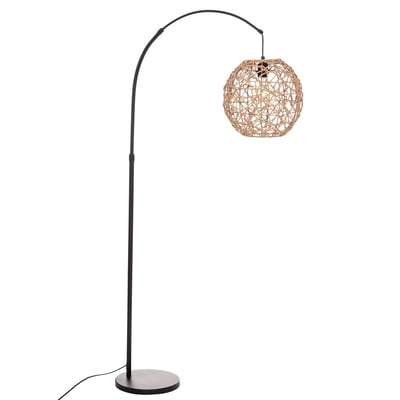 Lampadaire arc corde tressée RAAHE ATMOSPHERA