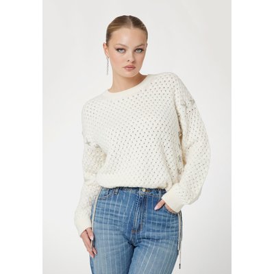 Pull Torsades Laine Mélangée GUESS