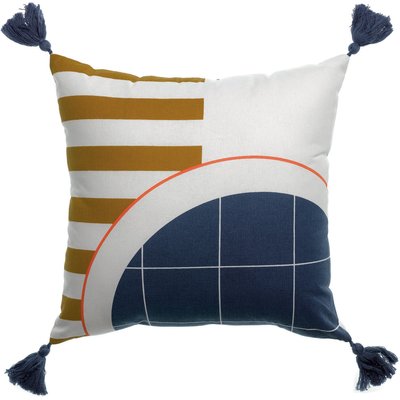 Coussin déco polycoton imprimé, Slam C DESIGN HOME TEXTILE