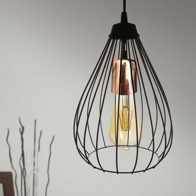 Suspension noire filaire design ERZIN PIER IMPORT