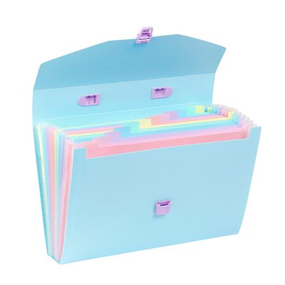 Trieur valisette A4 avec 12 compartiments RAINBOW PASTEL VIQUEL