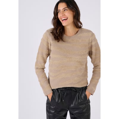 Pull motif zébré maille poilue DAMART