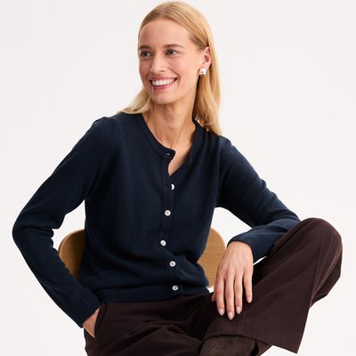 Angenehm weiche Strickjacke mit Rundhalsausschnitt ANNE WEYBURN