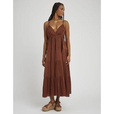 Robe fluide longue à étages BZB