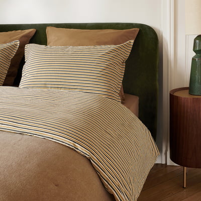 Sabbal Washed Cotton Percale 300 Thread Count Pillowcase AM.PM