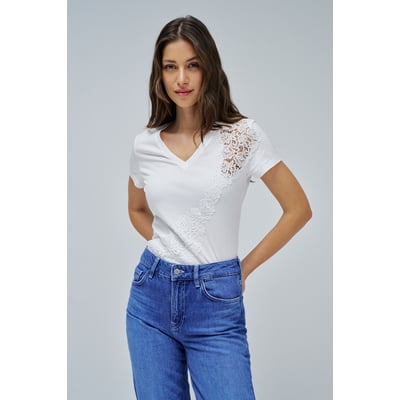 T-SHIRT AVEC DENTELLE SALSA JEANS