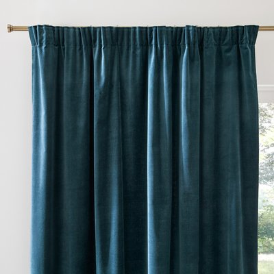 Gordijn in fluweel met aangerimpeld biesje, Velvet LA REDOUTE INTERIEURS