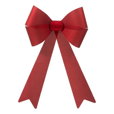 Nœud de sapin XL pailleté rouge 60 x 38 cm FEERIC LIGHTS & CHRISTMAS