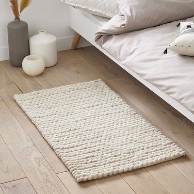 Diano Wool Knit Effect Bedside Rug LA REDOUTE INTERIEURS