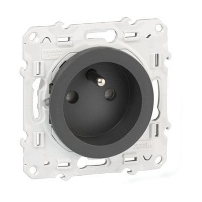 Prise De Courant Odace Anthracite SCHNEIDER ELECTRIC