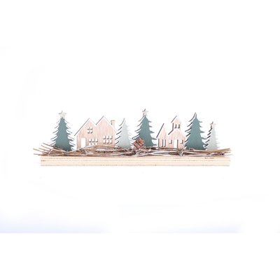 Déco de Noël à poser en bois Forest Deco HEART OF THE HOME