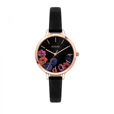Montre Analogique En Acier Fleurette OUI & ME