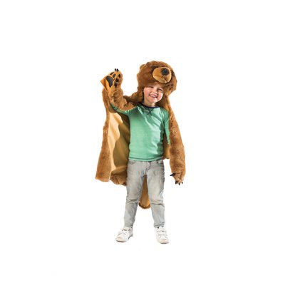 Cape peluche OURS BRUN WILD AND SOFT