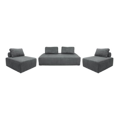 Ensemble chauffeuses pour canapé modulable 4 places velours côtelé LAO SWEEEK