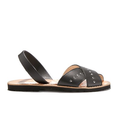 Sandales Plates Cuir De Vache Avarca Rock MINORQUINES