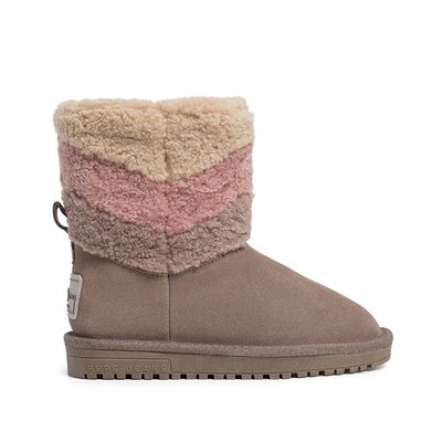Bottines En Daim Avec Détails En Peau De Mouton PEPE JEANS