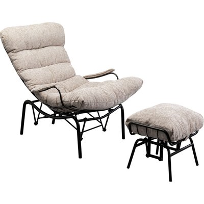 Fauteuil et repose-pieds, VIENNA SWING KARE DESIGN