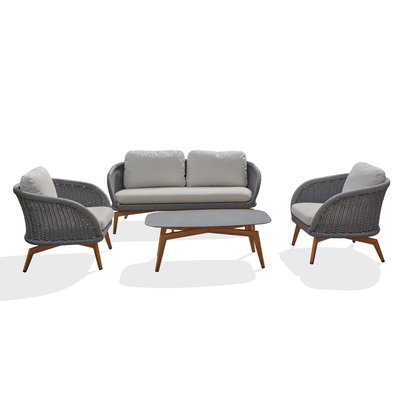 Salon de jardin bas 5 places - MYNTA REMARQUABLE