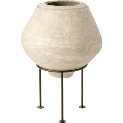 Cache-pot sur pied en papier mâché RECOLLECTION