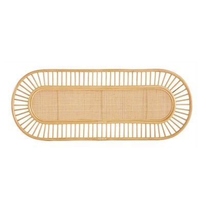 Tête de lit déco en rotin naturel et cannage L165 cm BOW MILIBOO