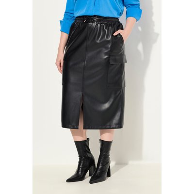 Jupe en cuir grande taille hot sale