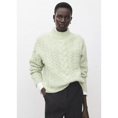 Pull-over torsades col montant MANGO