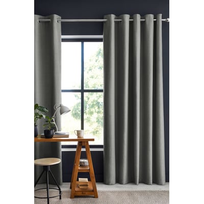 1 Rideau Occultant 140 x 180 cm Obscura Gris clair EDEN