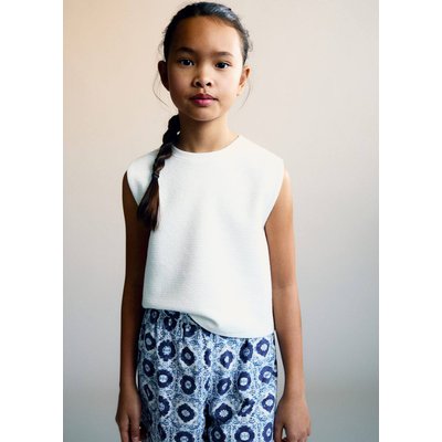 T-shirt coton texturé MANGO KIDS