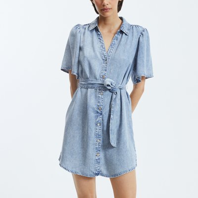 Tie-Waist Shirt Dress ONLY PETITE