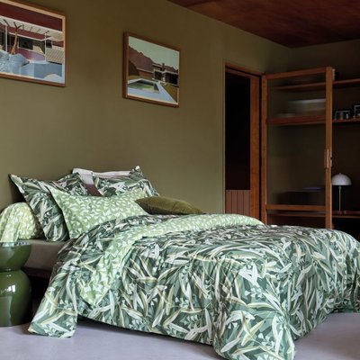 Housse De Couette en Coton  BOTANICO BLANC DES VOSGES