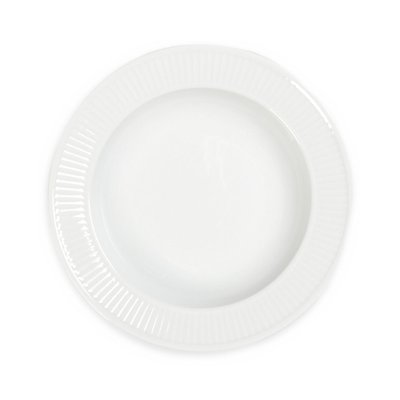 Assiette Creuse 22 Cm Plissé Blanche PILLIVUYT