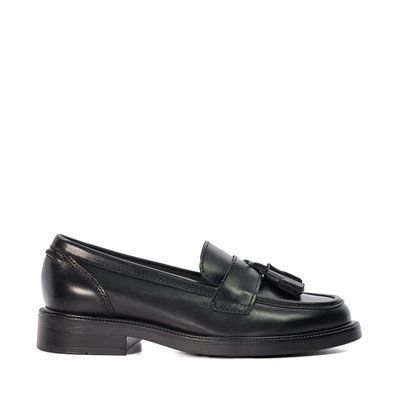 Mocassins à pampilles en cuir coupe large - Wide Fit GARDA DUNE LONDON