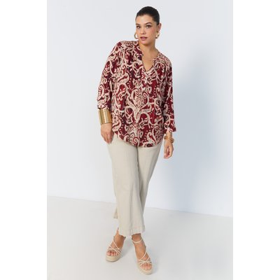 Blouse en imprimé avec fil fil textile JEAN-MARC PHILIPPE