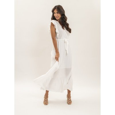 Robe Longue Cache-coeur Avec Ceinture Iteria DONA LISA