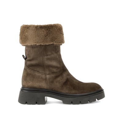 Bottines en cuir lisse à talon décroché GABOR