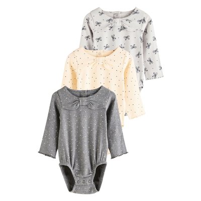 Bodies à manches longues bébé, lot de 3 NEXT