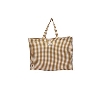 Sac Week-End en coton imprimé, VICHY GABRIELLE PARIS