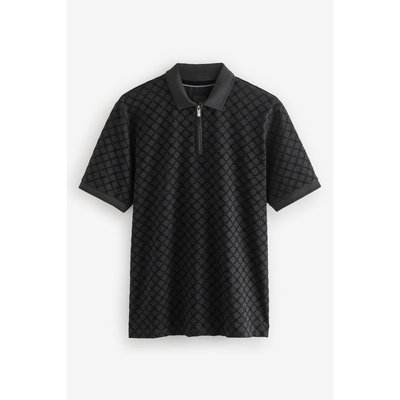 Polo floqué semi-zippé NEXT