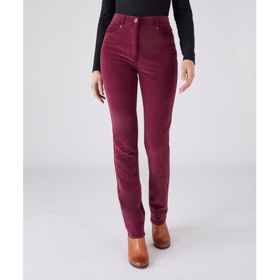 Pantalon velours bordeaux femme La Redoute