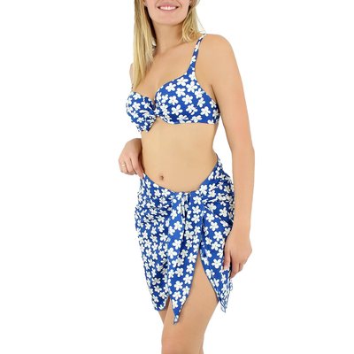 Paréo court lycra Nouméa LAURA BY JANINE ROBIN