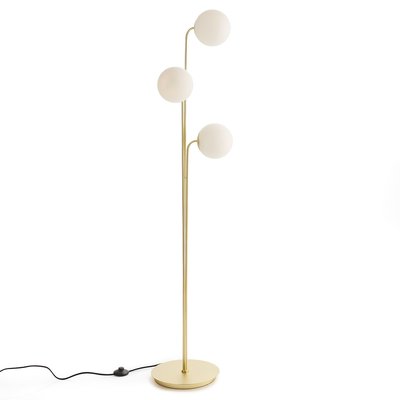Lampadaire laiton et verre opaline, Moricio LA REDOUTE INTERIEURS