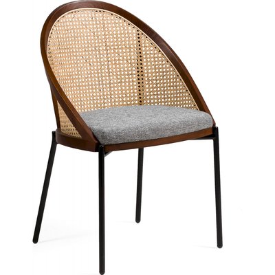 Chaise en rotin et bois de hêtre RECOLLECTION