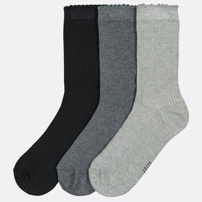 Lot de 3 paires de chaussettes en côte LA REDOUTE COLLECTIONS