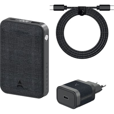 Pack PowerBank+Chargeur 30W+Cable USB-C-USB-C ADEQWAT