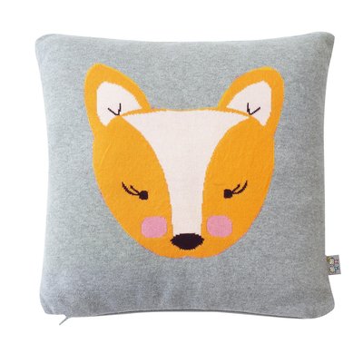 Taie de coussin en coton bio tricoté TRICOT SEVIRA KIDS