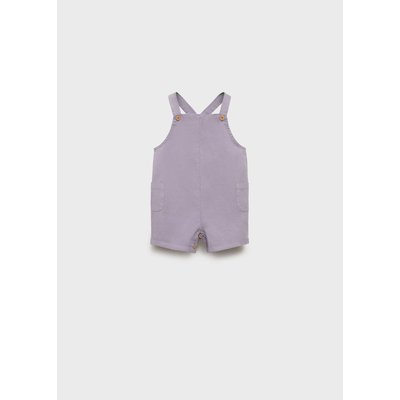 Salopette courte en jean MANGO BABY