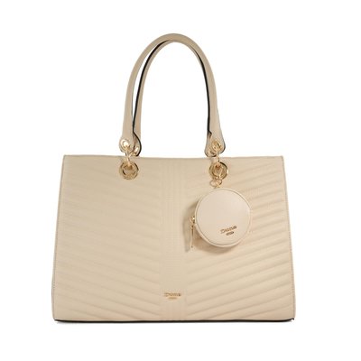 Sac fourre-tout matelassé avec logo et porte-monnaie amovible - DAZZLEO DUNE LONDON