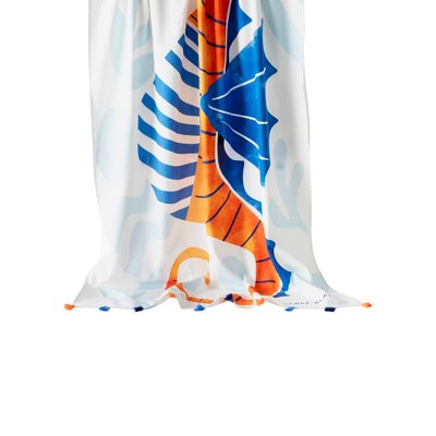 Fouta coton ELIO CARRE BLANC